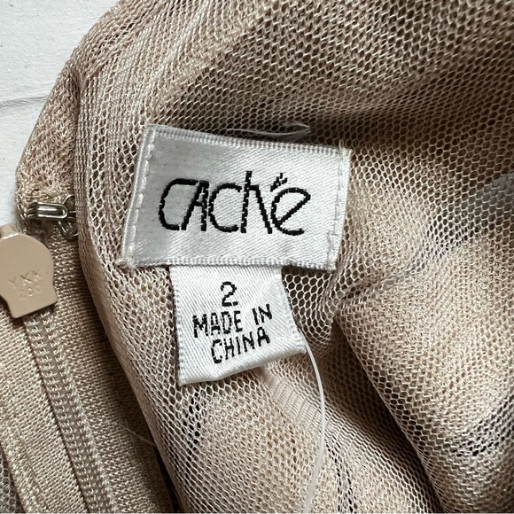 Caché Gold Layered Dress - Picture 8 of 8